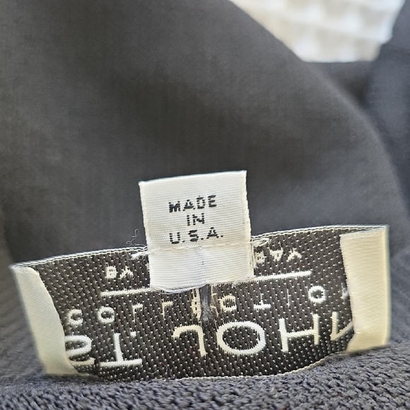 St. John Elegant Black Zip Military Cardigan Coat with Gold  Size 12 - Picture 10 of 16